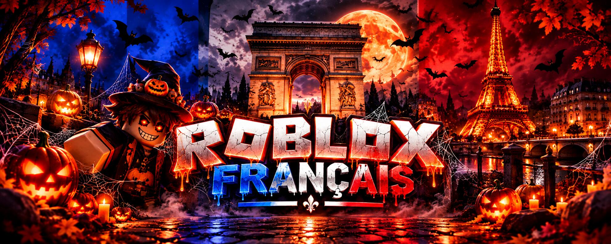 Discovery splash banner for 👻・Roblox Français 🎃 Discord server