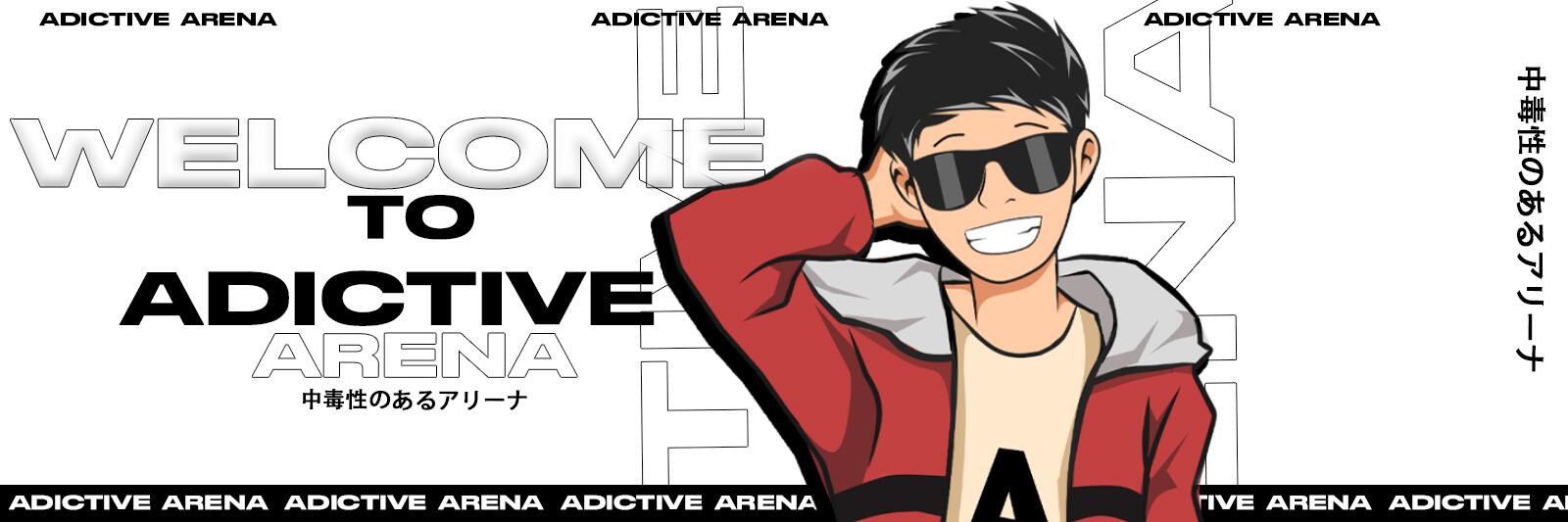 Discovery splash banner for ADIKTIV ARENA Discord server
