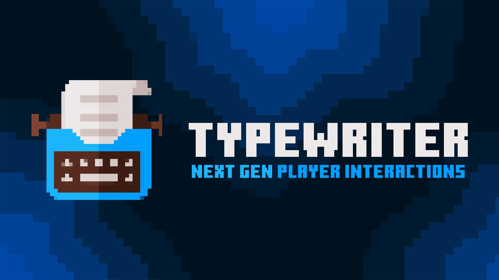 Discovery splash banner for Typewriter Discord server