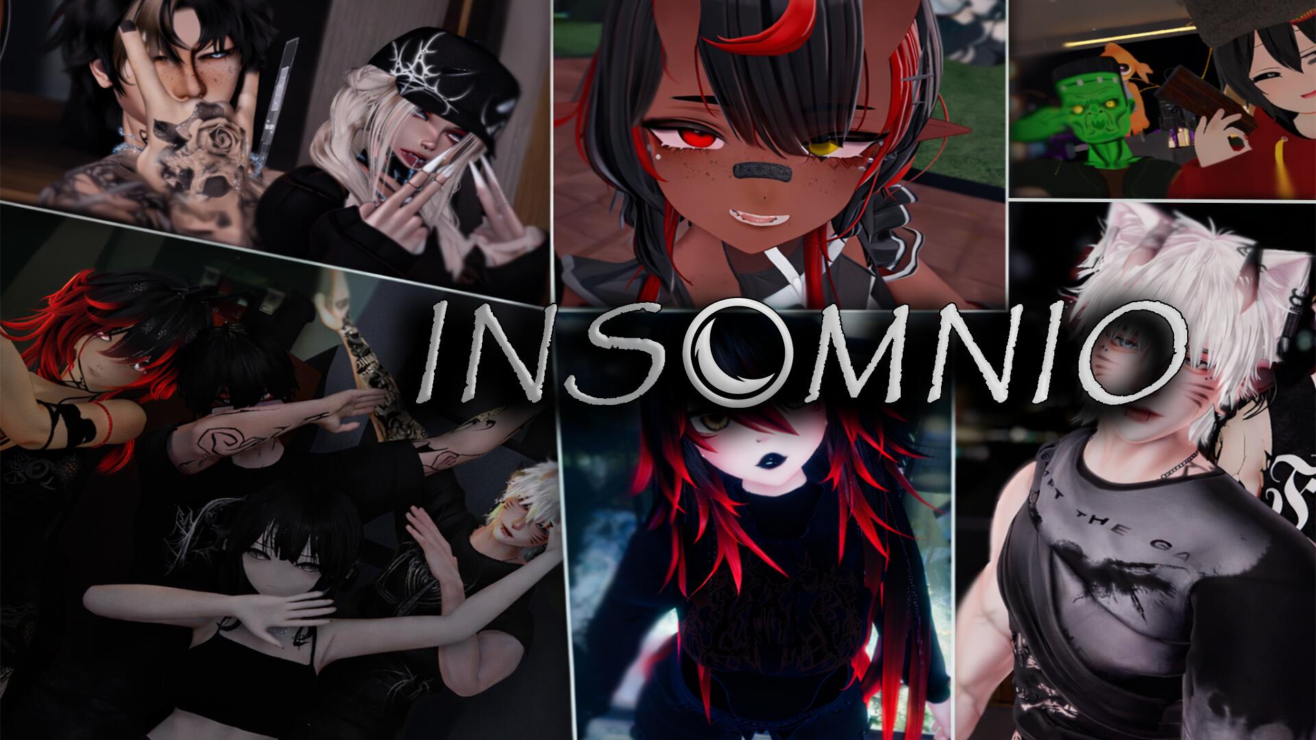 Discovery splash banner for INSOMNIO Discord server