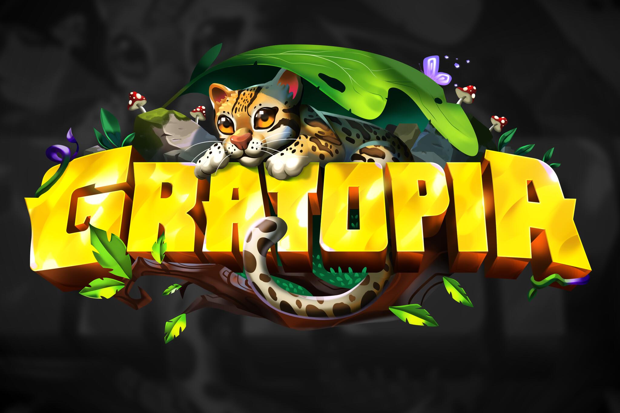 Discovery splash banner for Gratopia Discord server
