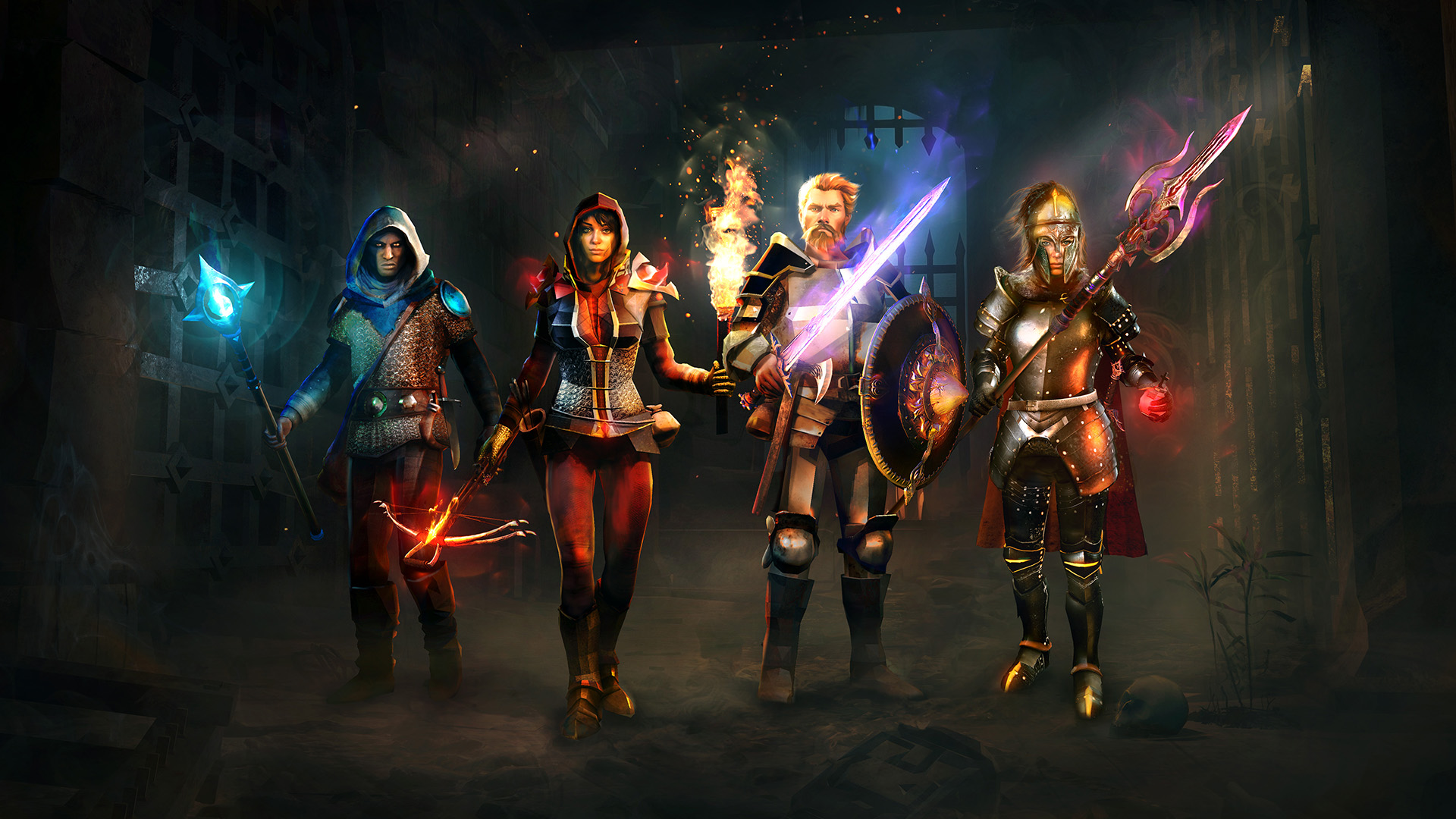 Discovery splash banner for Dungeons of Eternity Discord server