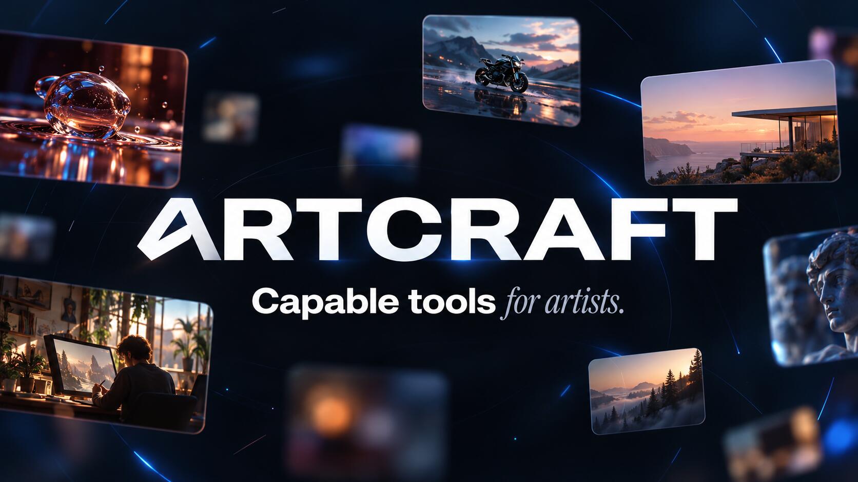 Discovery splash banner for ArtCraft Discord server