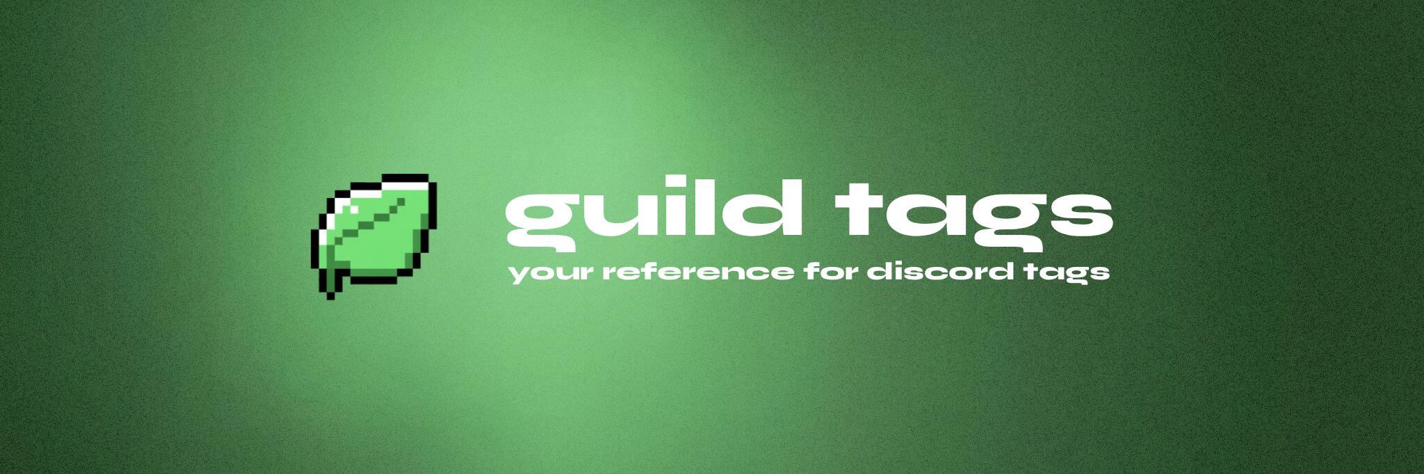 Discovery splash banner for Guild Tags | 250k+ Tags Discord server