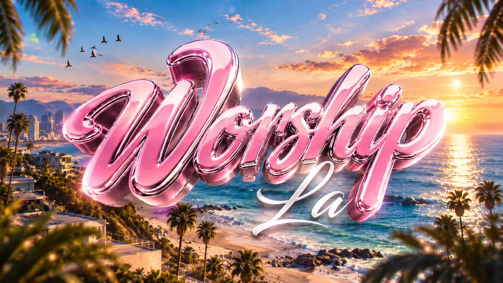 Discovery splash banner for Worship LA | SOON Discord server