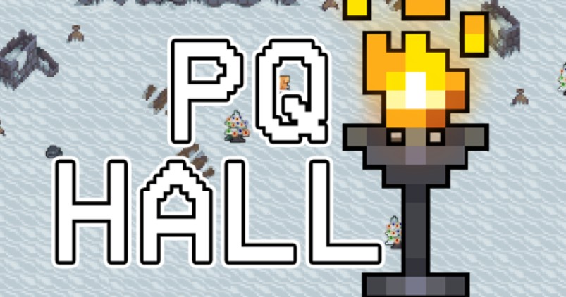 Discovery splash banner for Pixel Quest Hall Discord server