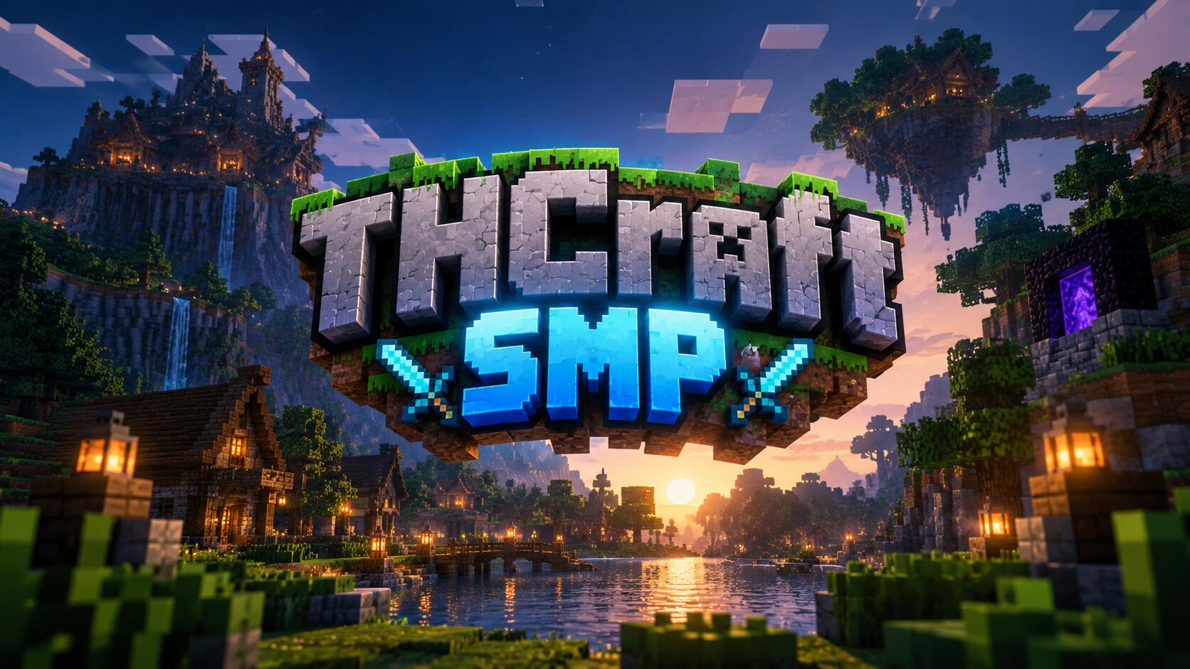 Discovery splash banner for THCraft SMP Discord server