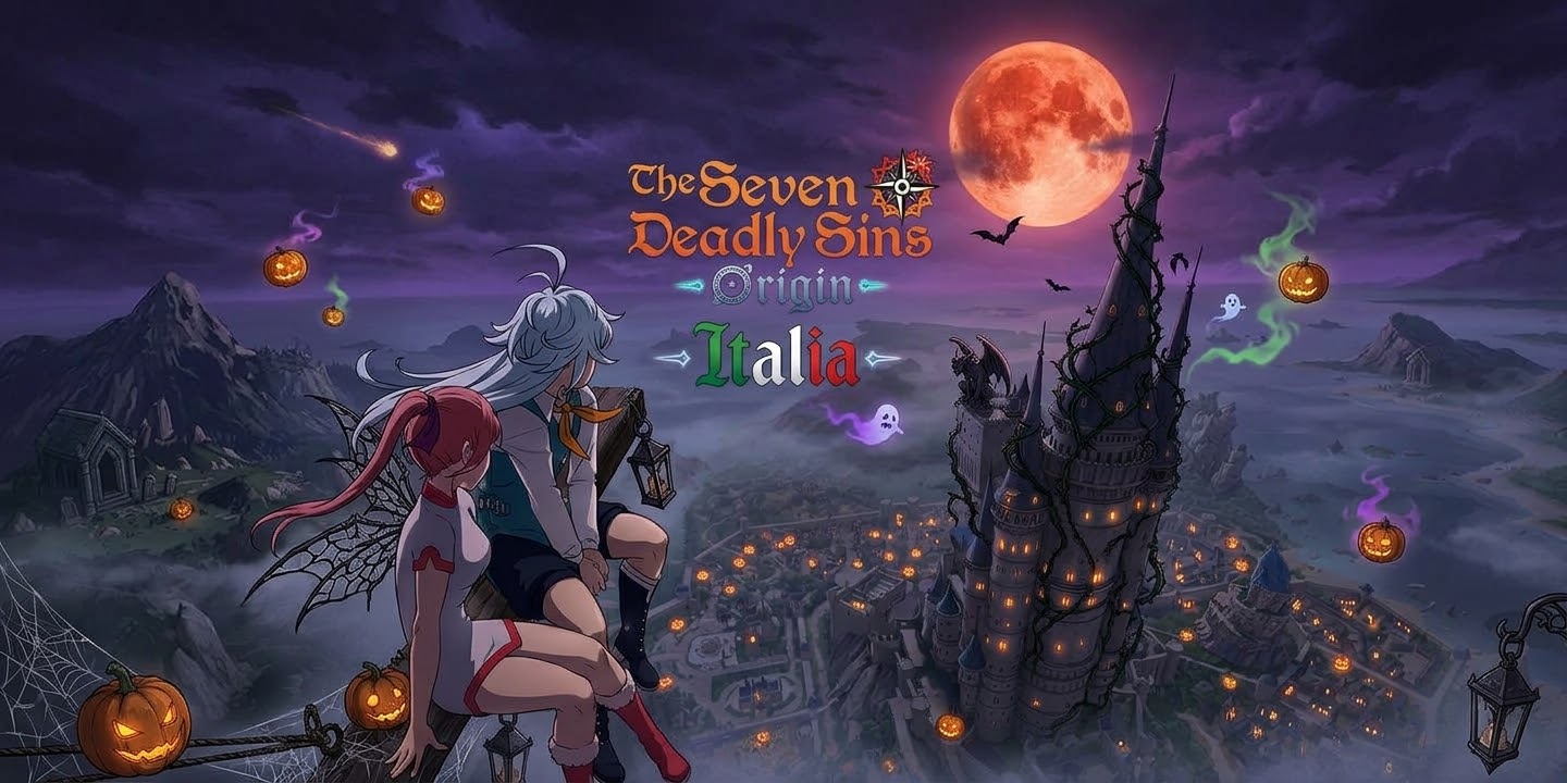 Discovery splash banner for The Seven Deadly Sins: Origin | Italia Discord server