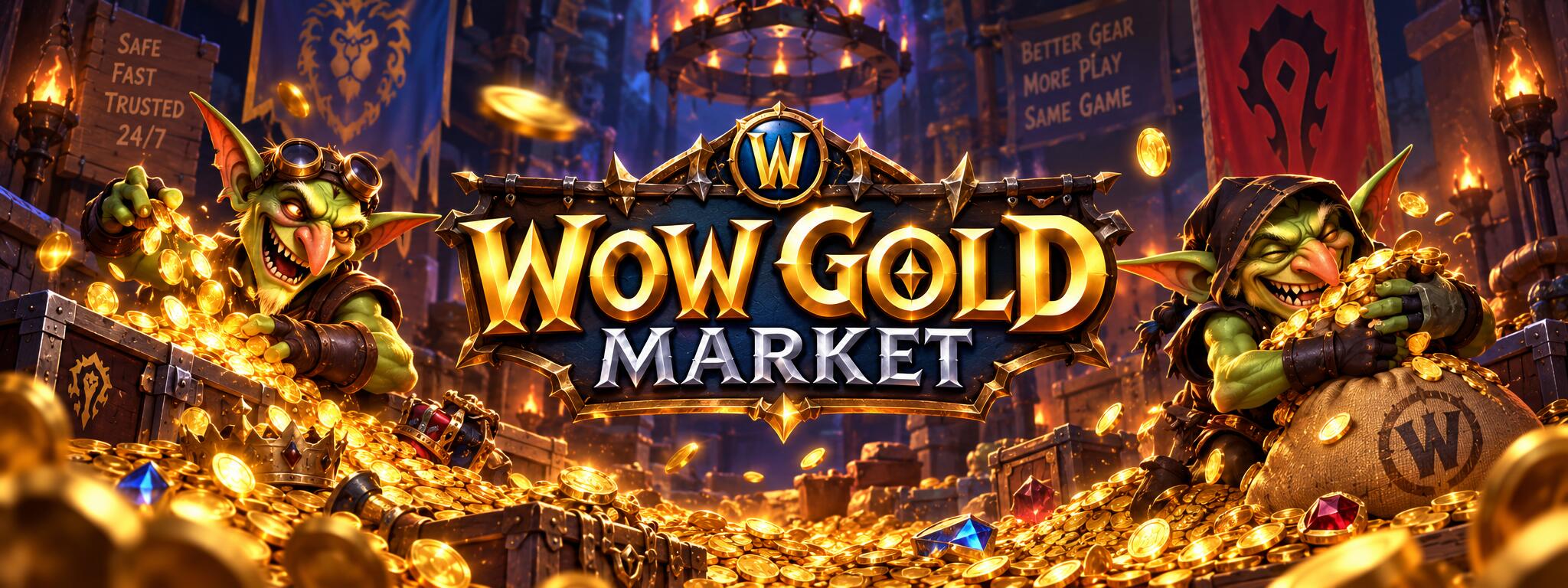 Discovery splash banner for WoW Gold Market | Buy β’ Sell β’ Swap World of Warcraft Gold | Boosting | Mounts | WoW Gold Discord server