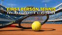 Discovery splash banner for First Person Tennis - The Real Tennis Simulator Discord server