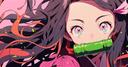 Discovery splash banner for Nezuko ・ Demon Slayer | Anime & Social・ Chatting ・ Voice ・ Genshin ・ Emojis & Emotes・ Stickers Discord server