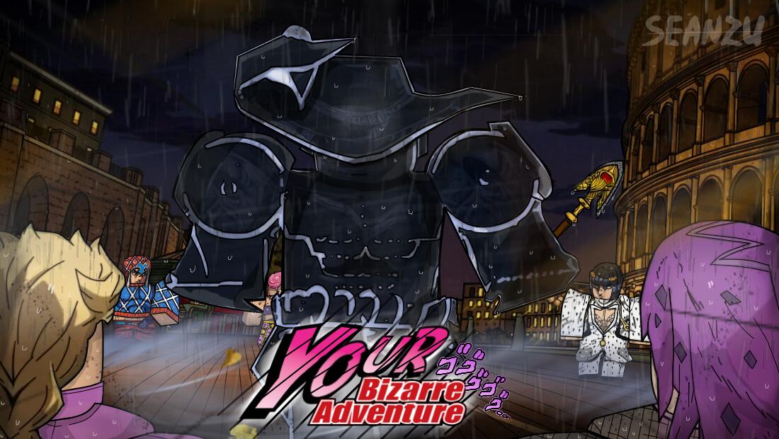 Discovery splash banner for Your Bizarre Adventure! Discord server