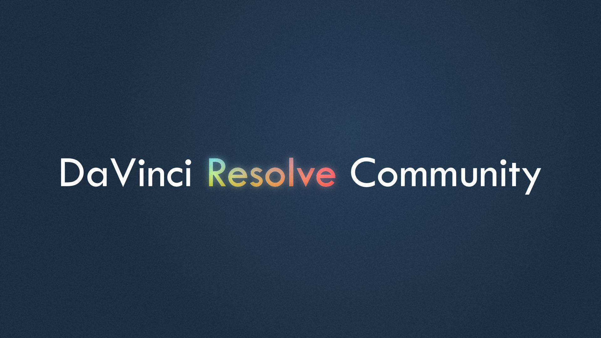 Discovery splash banner for DaVinci Resolve Community Discord server
