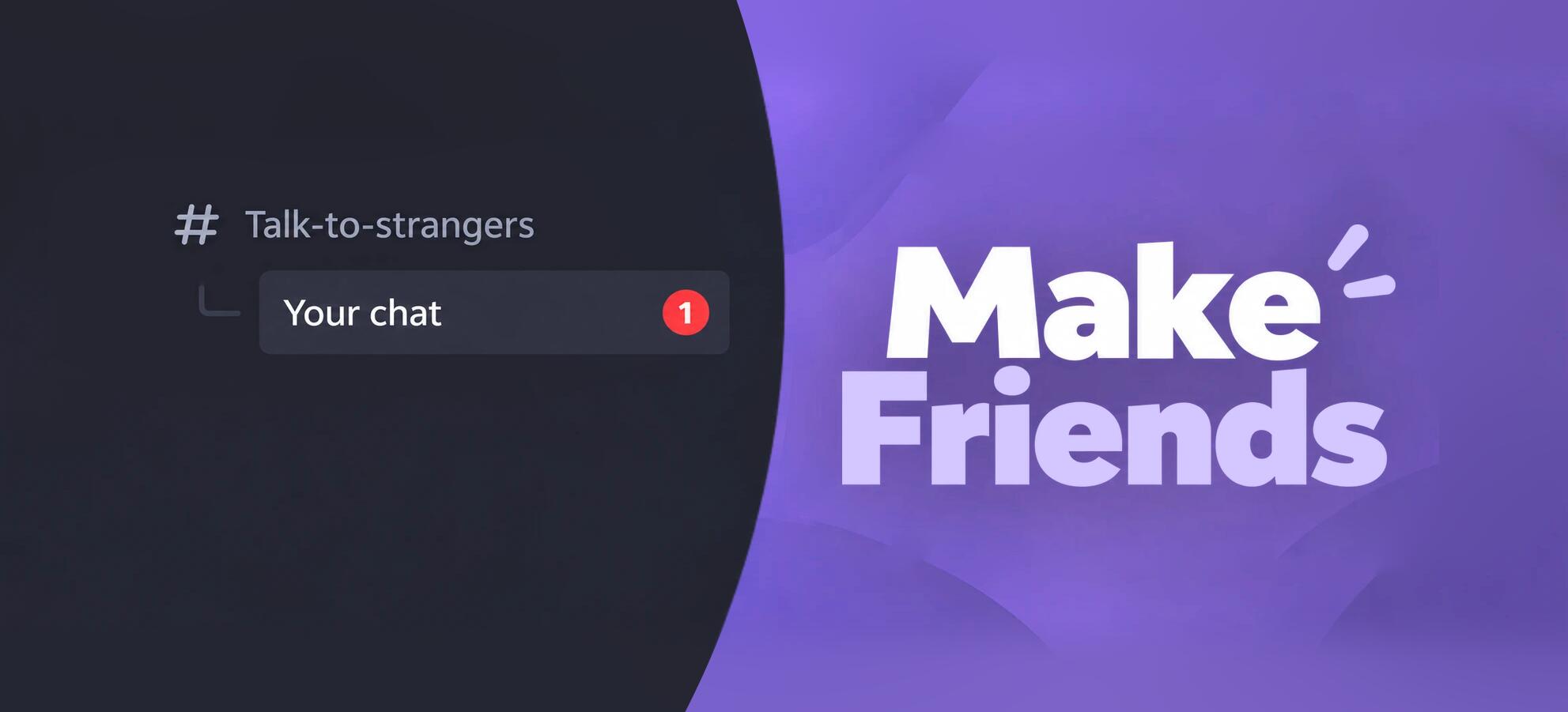 Discovery splash banner for Chitchat.gg - Make friends Discord server
