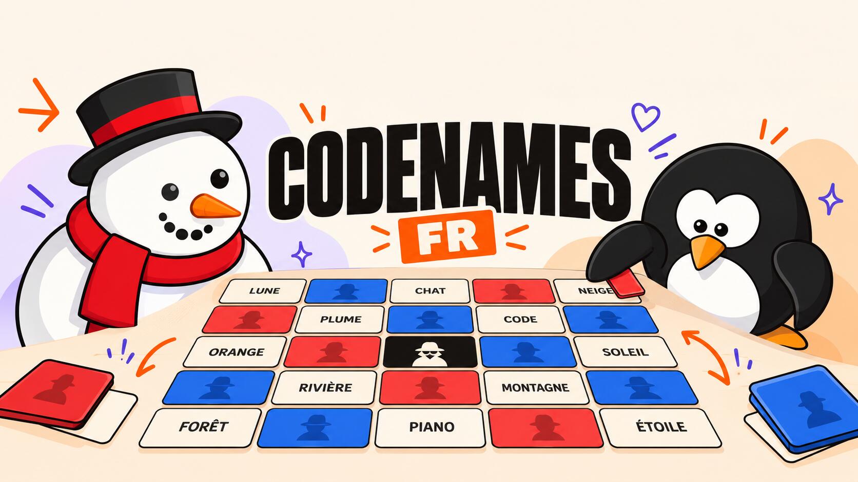 Discovery splash banner for Codenames FR Discord server