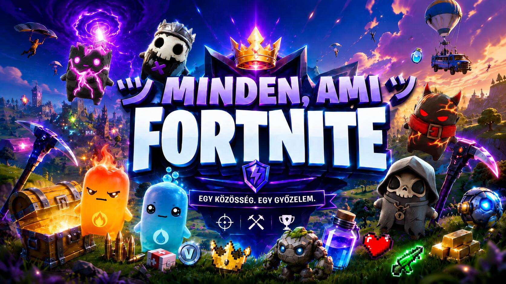 Discovery splash banner for ツ Minden, ami Fortnite ッ Discord server