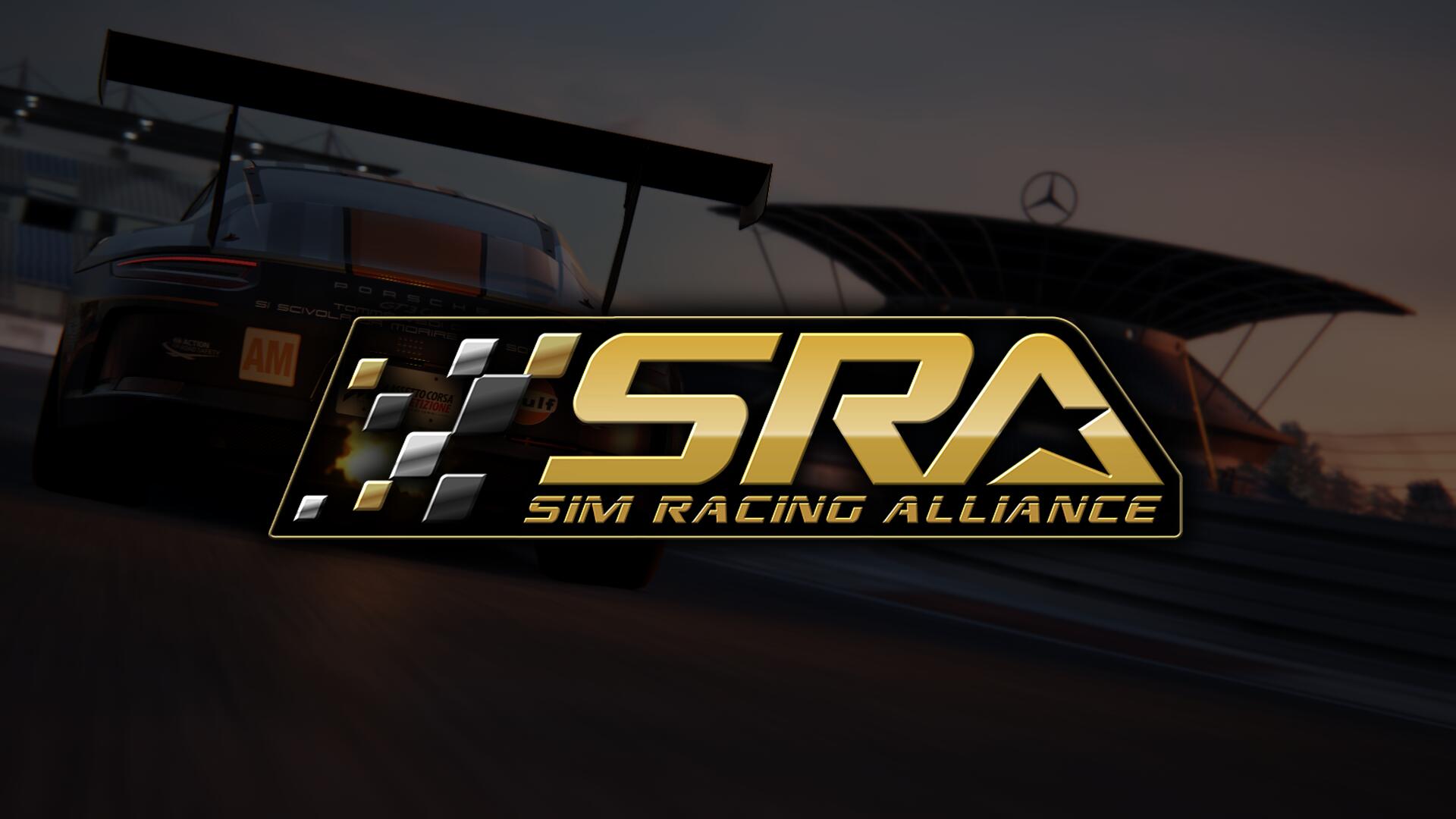 Discovery splash banner for Sim Racing Alliance Discord server