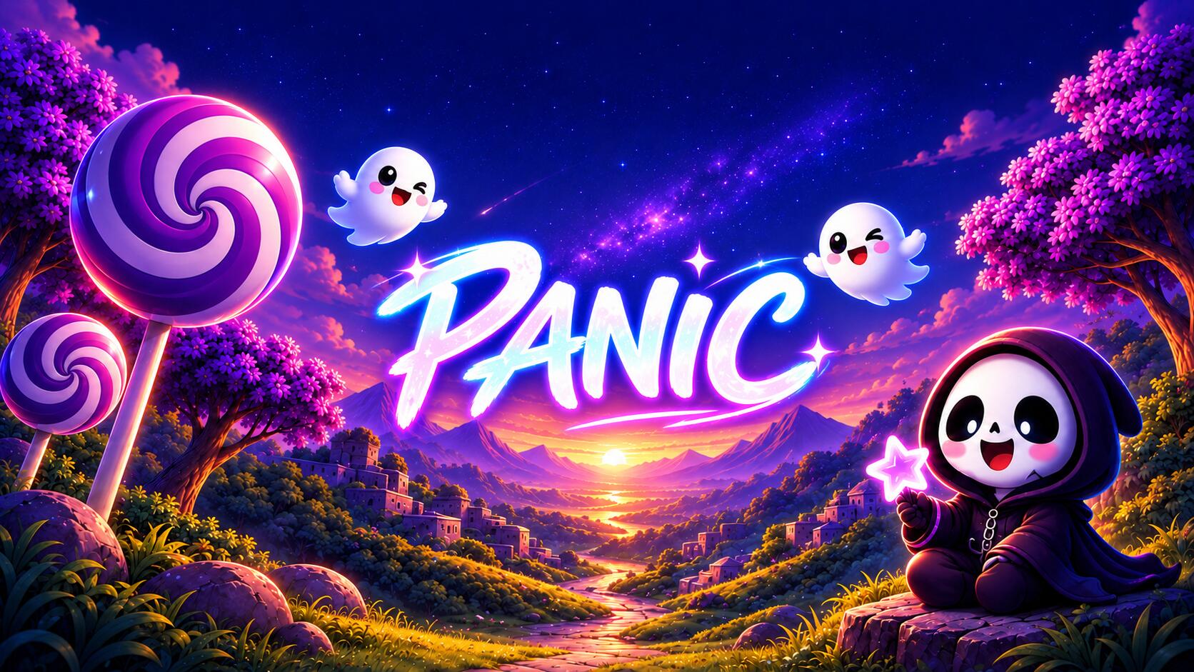 Discovery splash banner for PANIC 👻・Amigos・Conversar・Call・Amizade・Brasil・Roblox・Anime・FiveM Discord server